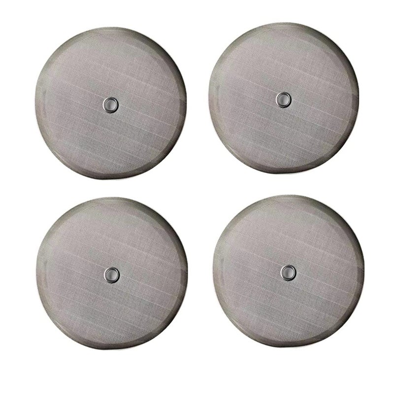 IBETTERN French Press filters 4.5 inch for 50 Oz/1.5 Liter/12cups coffee press, 4 pack french press screen replacement filter with metal center ring - Image 1
